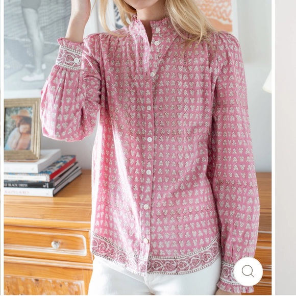 Marea Charlie Shirt Lavender Thistle Blouse - Picture 1 of 5